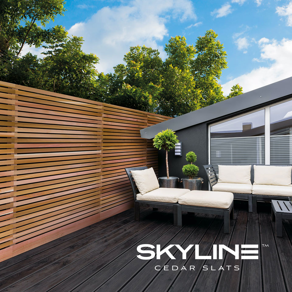Skyline Cedar Slats Western Red Cedar Fencing & Screen Slats